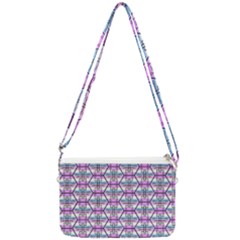 Hackers Town Void Mantis Hexagon Bigender Pride Flag Double Gusset Crossbody Bag