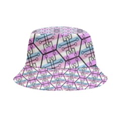 Hackers Town Void Mantis Hexagon Bigender Pride Flag Inside Out Bucket Hat by WetdryvacsLair