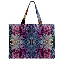 Abstract Arabesque Zipper Mini Tote Bag by kaleidomarblingart