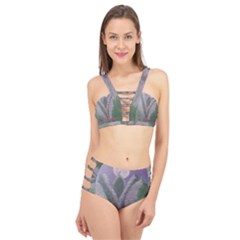 Purple haze  Cage Up Bikini Set