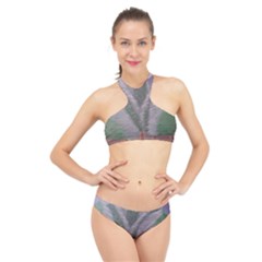 Purple haze  High Neck Bikini Set