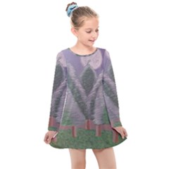 Purple haze  Kids  Long Sleeve Dress