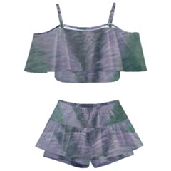 Purple haze  Kids  Off Shoulder Skirt Bikini