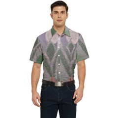 Purple haze  Men s Short Sleeve Pocket Shirt 