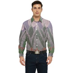 Purple haze  Men s Long Sleeve Pocket Shirt 