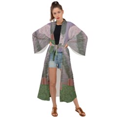 Purple haze  Maxi Kimono