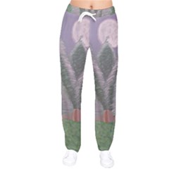 Purple haze  Women velvet Drawstring Pants