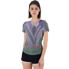 Purple haze  Back Cut Out Sport Tee