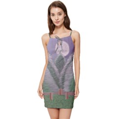 Purple haze  Summer Tie Front Dress