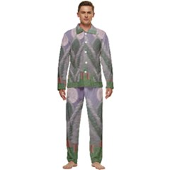 Purple haze  Men s Long Sleeve Velvet Pocket Pajamas Set