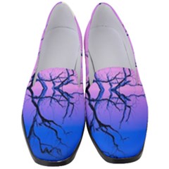 Nature-inspiration-trees-blue Women s Classic Loafer Heels by Jancukart