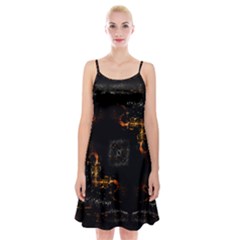 Abstract-animated-ornament-background-fractal-art- Spaghetti Strap Velvet Dress