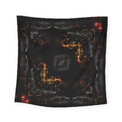 Abstract-animated-ornament-background-fractal-art- Square Tapestry (Small)