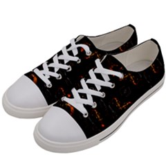 Abstract-animated-ornament-background-fractal-art- Men s Low Top Canvas Sneakers