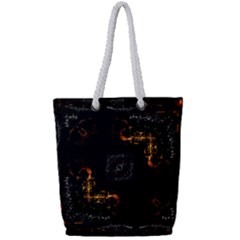 Abstract-animated-ornament-background-fractal-art- Full Print Rope Handle Tote (Small)