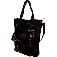 Abstract-animated-ornament-background-fractal-art- Shoulder Tote Bag