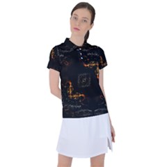 Abstract-animated-ornament-background-fractal-art- Women s Polo Tee