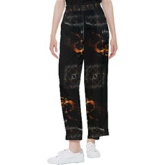 Abstract-animated-ornament-background-fractal-art- Women s Pants 