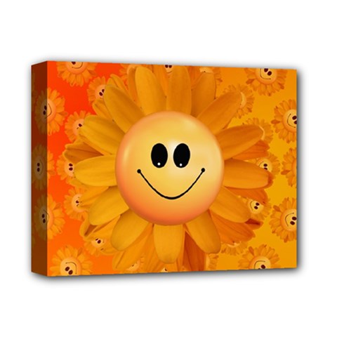 Sun-sunflower-joy-smile-summer Deluxe Canvas 14  X 11  (stretched) by Jancukart