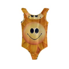 Sun-sunflower-joy-smile-summer Kids  Frill Swimsuit