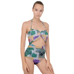 Order In Chaos Scallop Top Cut Out Swimsuit by Hayleyboop