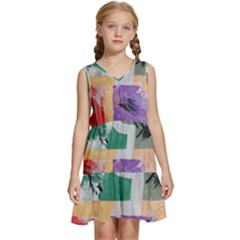 Order In Chaos Kids  Sleeveless Tiered Mini Dress by Hayleyboop