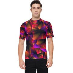 Squares Motif Geometric Pattern Men s Short Sleeve Rash Guard by dflcprintsclothing