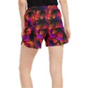 Squares Motif Geometric Pattern Women s Runner Shorts View2