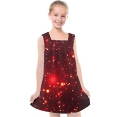Firework-star-light-design Kids  Cross Back Dress by Jancukart
