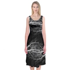 Flash-electricity-energy-current Midi Sleeveless Dress by Jancukart