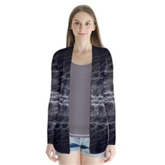Flash-electricity-energy-current Drape Collar Cardigan by Jancukart