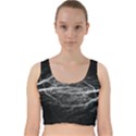 Flash-electricity-energy-current Velvet Racer Back Crop Top View1