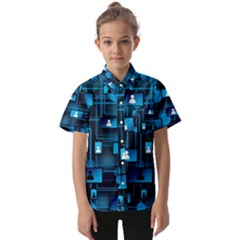 Smartphone-system-web-news Kids  Short Sleeve Shirt by Jancukart