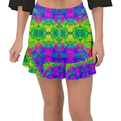 Color Me Happy Fishtail Mini Chiffon Skirt