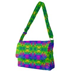 Color Me Happy Full Print Messenger Bag (l) by Thespacecampers