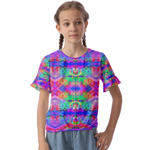 Deep Space 333 Kids  Cuff Sleeve Scrunch Bottom Tee by Thespacecampers