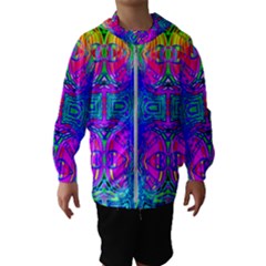 Liquid Rainbows Kids  Hooded Windbreaker by Thespacecampers