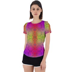 Mirrored Energy Back Cut Out Sport Tee by Thespacecampers