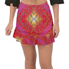 Liquid Lava Fishtail Mini Chiffon Skirt