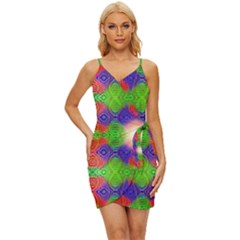 Helix Heaven Wrap Tie Front Dress