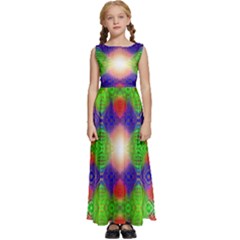 Helix Heaven Kids  Satin Sleeveless Maxi Dress