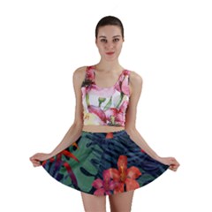 Colorful Flowers Mini Skirt by HWDesign