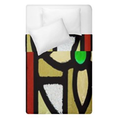 Abstract-0001 Duvet Cover Double Side (single Size) by nate14shop