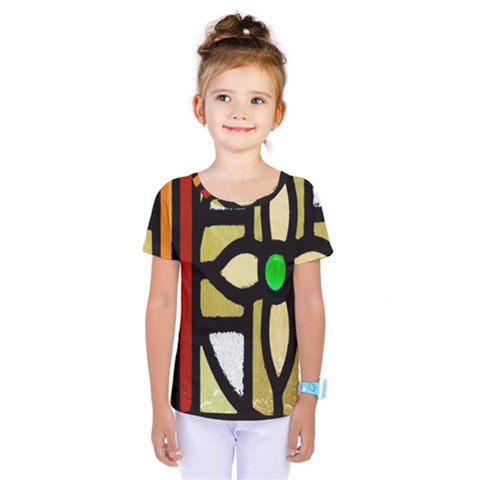 Abstract-0001 Kids  One Piece Tee by nate14shop