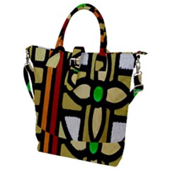 Abstract-0001 Buckle Top Tote Bag by nate14shop
