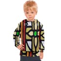 Abstract-0001 Kids  Hooded Pullover View1