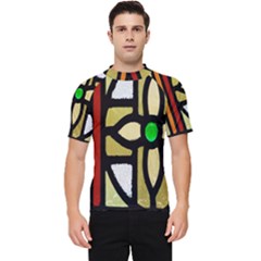 Abstract-0001 Men s Short Sleeve Rash Guard by nate14shop