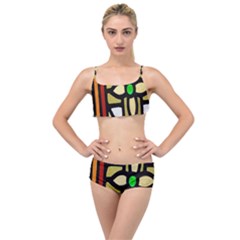 Abstract-0001 Layered Top Bikini Set by nate14shop