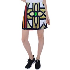 Abstract-0001 Tennis Skirt by nate14shop