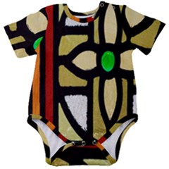 Abstract-0001 Baby Short Sleeve Onesie Bodysuit by nate14shop